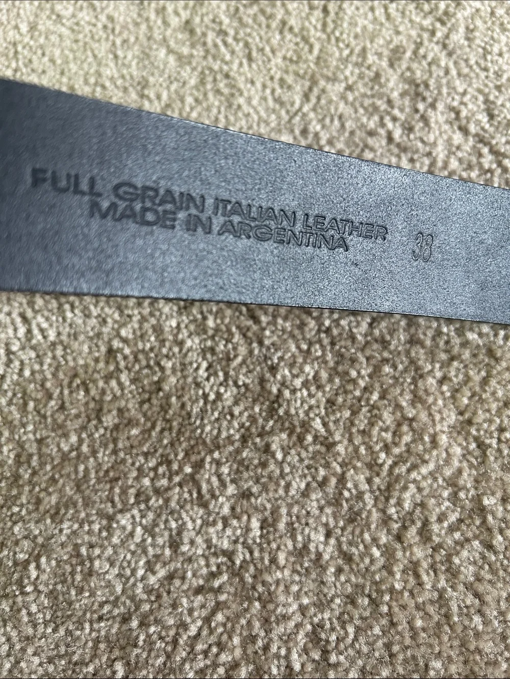 ❤️ 3/$18 Men's Nautica Black Leather Belt with Brushed Metal Buckle